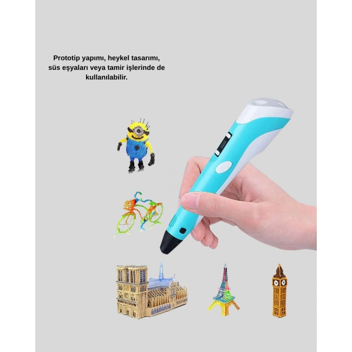 CEYLAN ADAM 3D Yazıcı Kalem FDM Teknolojili ve ABS PLA Filament Uyumlu