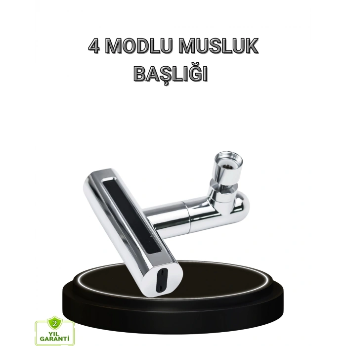 CEYLAN ADAM 4 Fonksiyonlu Musluk Başlığı 360 Derece Dönebilen ve Su Tasarruflu