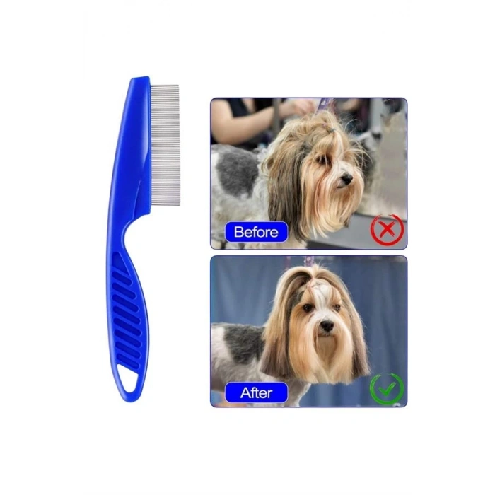 CEYLAN ADAM 4lü Bit Evcil Hayvan Tarak Seti Kedi Köpek Bit Tarak Seti Pire Tarağı