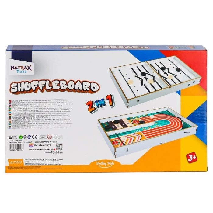 CEYLAN ADAM 416 Shuffleboard Oyunu 2IN1 -Akçiçek Oyuncak