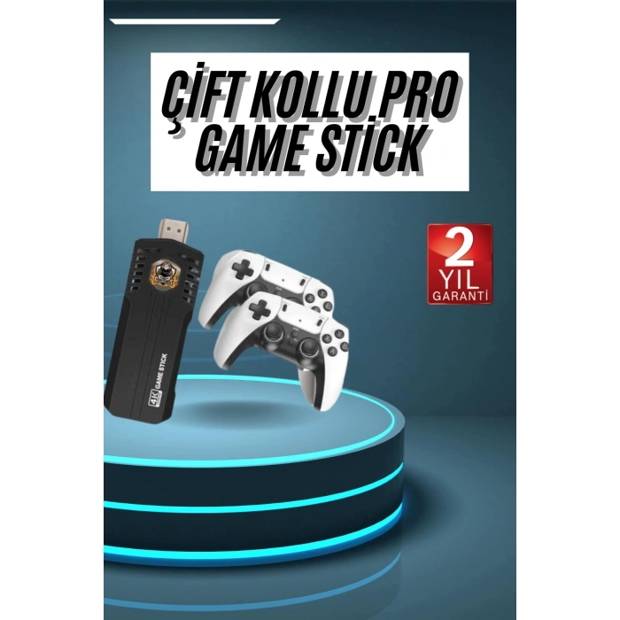 CEYLAN ADAM 4k Kablosuz Çift Kol Retro Oyunlar 20000 Oyunlu Atari