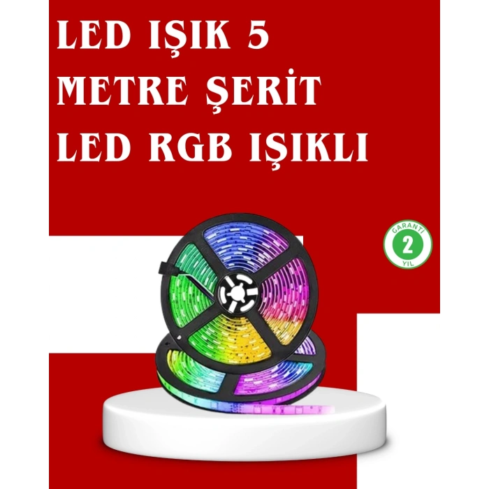 CEYLAN ADAM 5 Metre Kumandalı RGB Şerit LED Aydınlatma