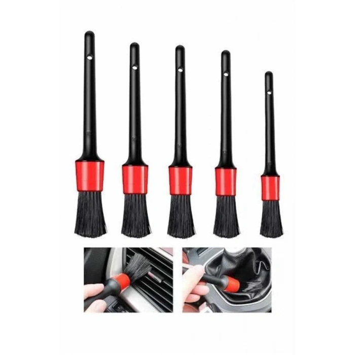 CEYLAN ADAM 5 Parça Araç İçi Temizlik Fırçası Araç İçi-Dışı Temizleme Fırça Seti