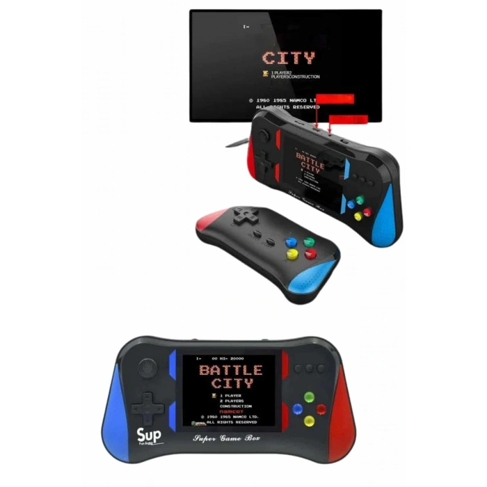CEYLAN ADAM 500 Oyunlu Retro Sup Konsolu Taşınabilir Mini Gamepad 3,5 İnç Ekran