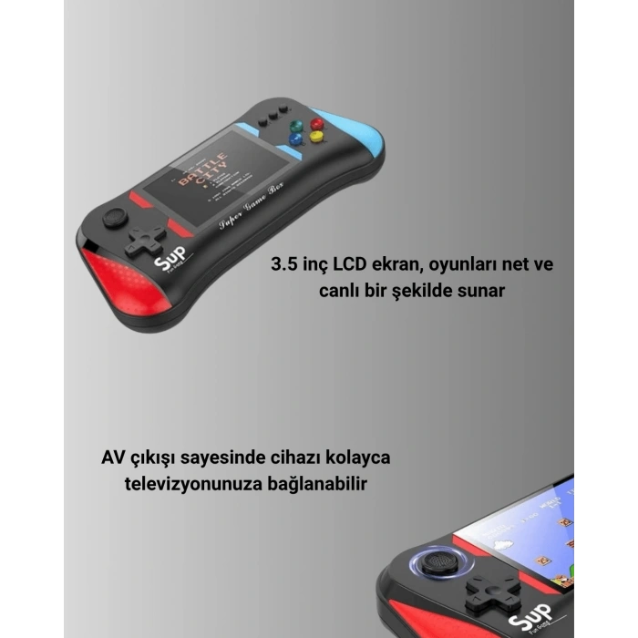 CEYLAN ADAM 500 Retro Oyunlu Taşınabilir El Konsolu – X7M Modeli