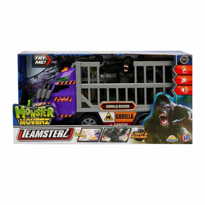 CEYLAN ADAM 74641  Sesli ve Işıklı Motorize Araba Goril Kurtarıcısı -