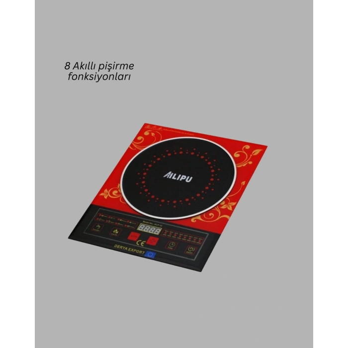 CEYLAN ADAM 8 Programlı LED Ekranlı İndüksiyon Ocak 80–270°C Sıcaklık Ayarı