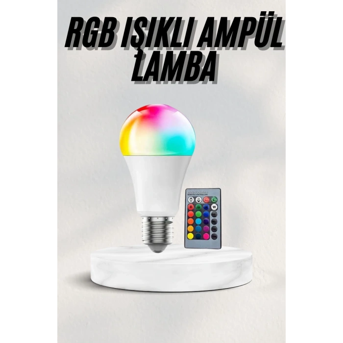 CEYLAN ADAM Akıllı RGB Led Ampul Led Uzaktan Kumandalı Renk Değiştiren Ampul