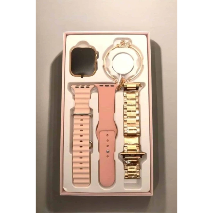 CEYLAN ADAM Akıllı Saat Amoled Ekran 3 Kordonlu Aksesuar Hediyeli Sesli Görüşme