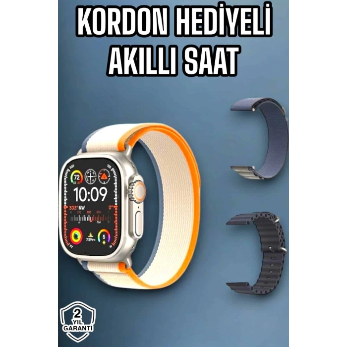 CEYLAN ADAM Akıllı Saat Android ve İOS Uyumlu NFC Ve GPS Özelliği Arama Cevaplayan