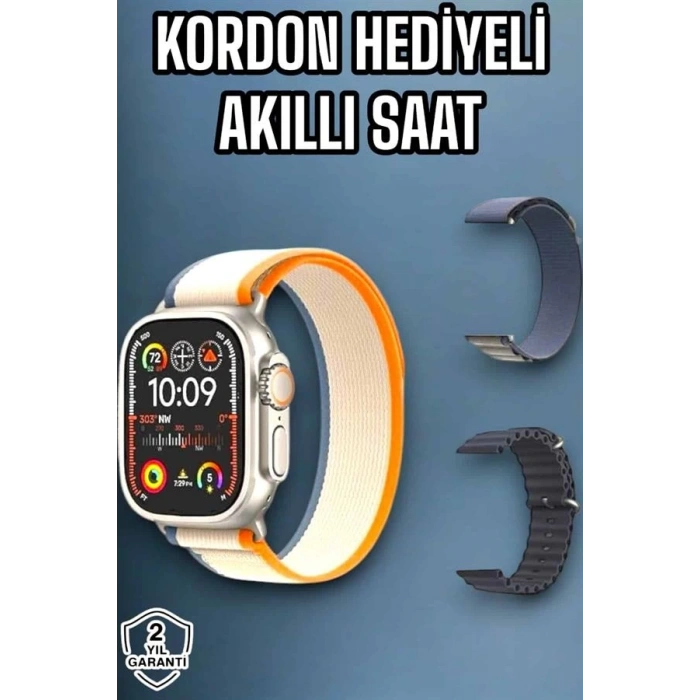 CEYLAN ADAM Akıllı Saat Android ve İOS Uyumlu NFC Ve GPS Özelliği Arama Cevaplayan