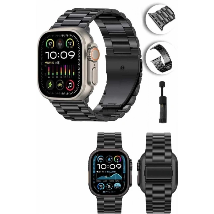 CEYLAN ADAM Akıllı Saat Arama Konuşma GPS ve NFC Özelliği 3 Kordonlu Amoled Ekran