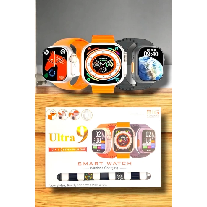 CEYLAN ADAM Akıllı Saat Bluetooth Bağlantılı 2.09 İnç HD Ekran ve Çok Yönlü Sağlık Takibi