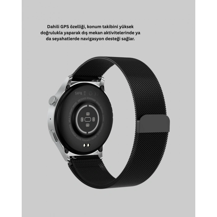 CEYLAN ADAM Akıllı Saat GPS Destekli Sesli Görüşme 500 mAh Nabız Uyku Takipli