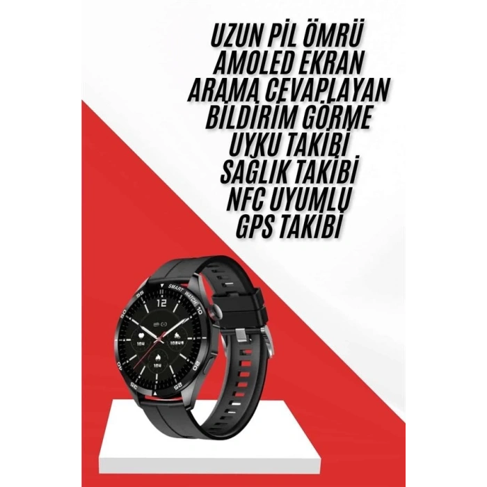 CEYLAN ADAM Akıllı Saat Ios Ve Android Tüm Telefonlara Uyumlu Çok Fonksiyonlu Amoled Ekran