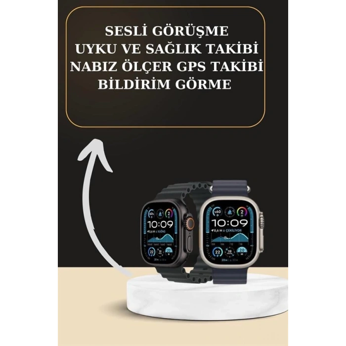 CEYLAN ADAM Akıllı Saat Sesli Görüşme Titreşimli GPS Bağlantısı Müzik Dinleme Sosyal Medya Bildirimleri