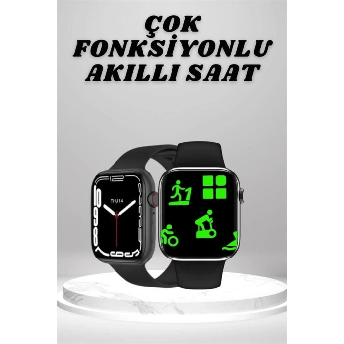 CEYLAN ADAM Akıllı Saat Tema Değiştirme Uyku ve Sağlık Takibi Sesli Asistan Bildirim Görme