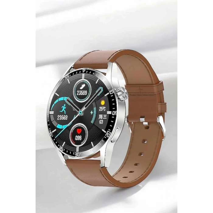 CEYLAN ADAM Akıllı Saat Titreşimli Pusula Nabız ve Tansiyon Ölçer NFC Uyumlu