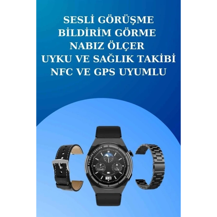 CEYLAN ADAM Akıllı Saat ve Kulaklık Seti Dokunmatik Ekran 5.0 Bluetooth Bağlantılı Sesli Görüşme