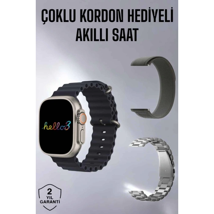 CEYLAN ADAM Akıllı Saat Yeni Nesil Bluetooth Bağlantılı Uyku Sağlık Takibi GPS Ve NFC Uyumlu