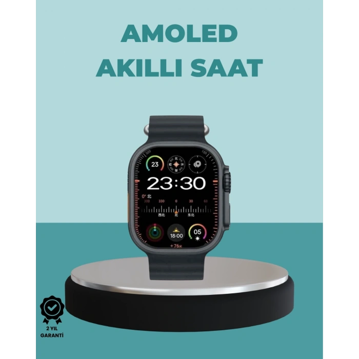 CEYLAN ADAM AMOLED Akıllı Saat 49mm Bluetooth Arama Spor ve Sağlık