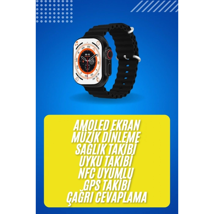 CEYLAN ADAM Android ve İOS Uyumlu Arama Konuşma Yapabilen Akıllı Saat