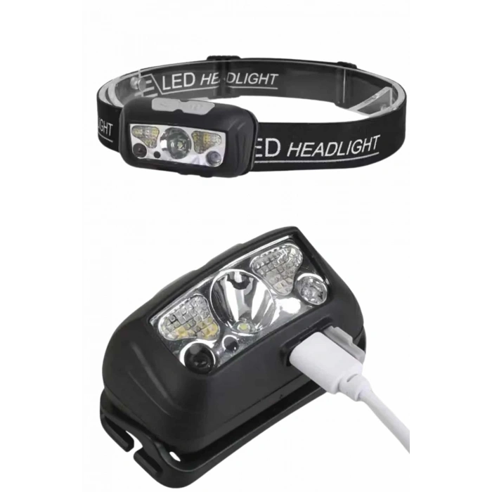 CEYLAN ADAM Ayarlanabilir Kafa Lambası Type-C Şarjlı Kompakt Kamp Lambası