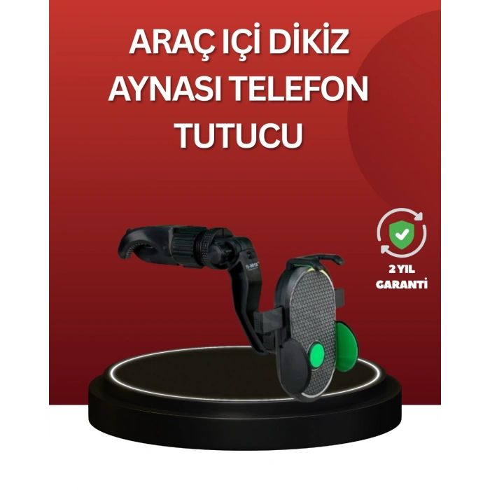 CEYLAN ADAM Ayarlanabilir Kıskaçlı Dikiz Aynası Telefon Tutucu Tüm Telefonlarla Uyumlu