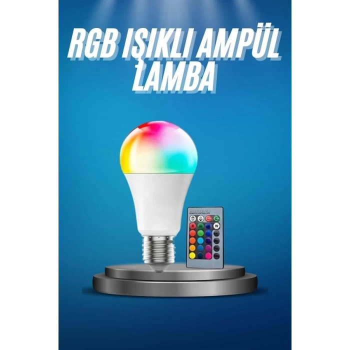 CEYLAN ADAM Ayarlanabilir Parlaklık RGB Led Ampul Beyaz Lamba Ve Renkli Ampul