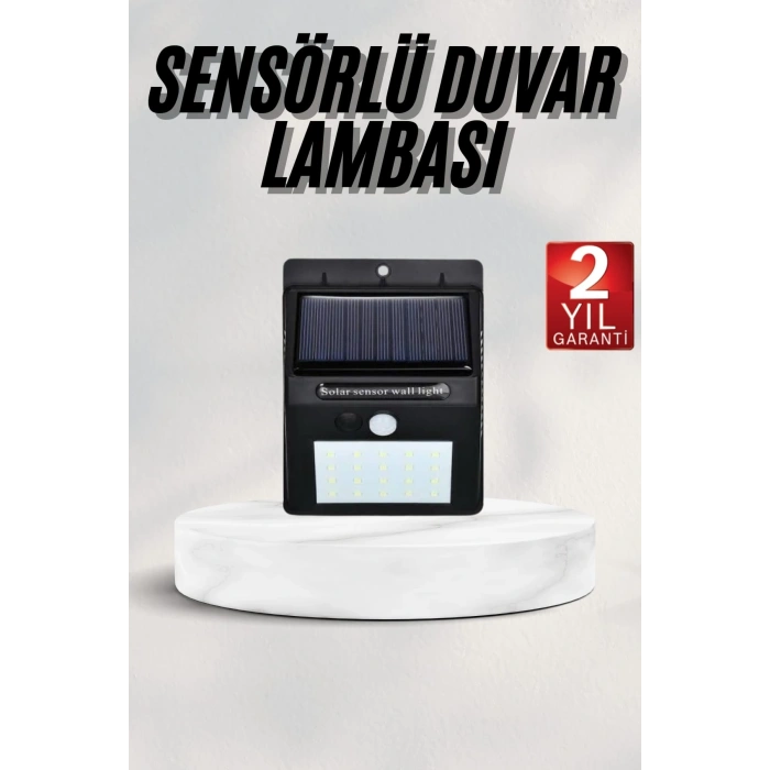 CEYLAN ADAM Bahçe Aydınlatması Güneş Enerjili Led Işık Lamba Sensörlü Dekoratif