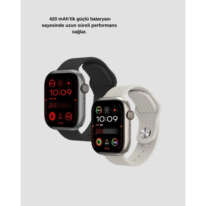 CEYLAN ADAM Bluetooth 5.2 Akıllı Saat Kablosuz Şarjlı Sesli Asistanlı 420 mAh Günlük Kullanım