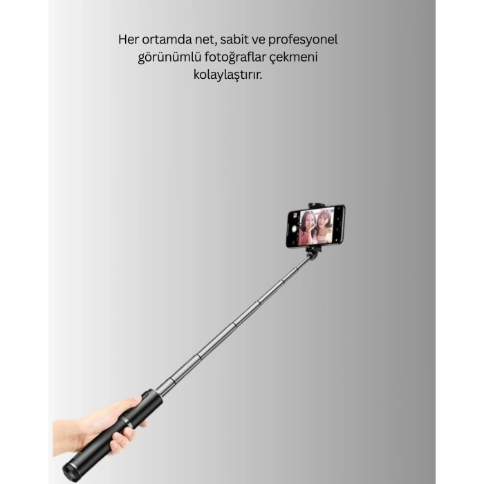 CEYLAN ADAM Bluetooth Selfie Çubuğu – Uzaktan Kumandalı
