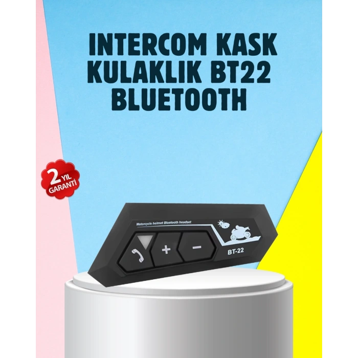 CEYLAN ADAM BT22 Motosiklet Kask İçi Bluetooth Kulaklık İnterkom Destekli