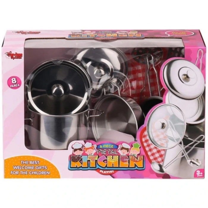 CEYLAN ADAM Çelik Tencere Tava Seti 8 Parça