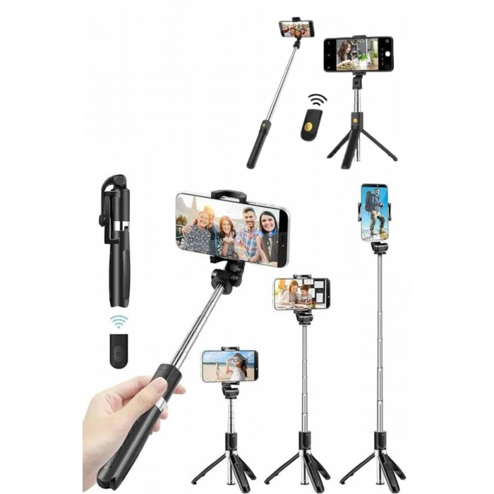CEYLAN ADAM Cep Telefonu Tripod Standı Manyetik Selfie Sopa Bluetooth Uzaktan Kumandalı