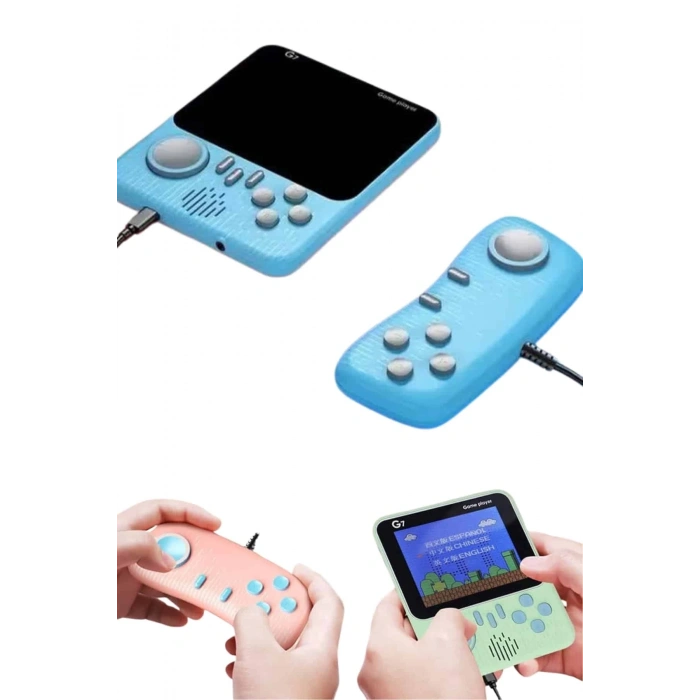 CEYLAN ADAM Çift Konsol 666 Adet Retro Oyun El Atarisi Taşınabilir 3.5 İnç Ekran