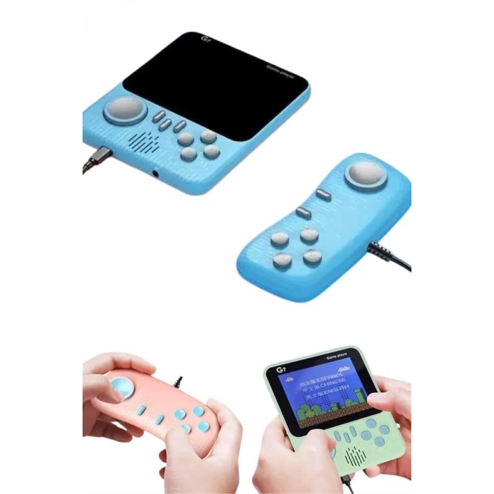 CEYLAN ADAM Çift Konsol 666 Adet Retro Oyun El Atarisi Taşınabilir 3.5 İnç Ekran