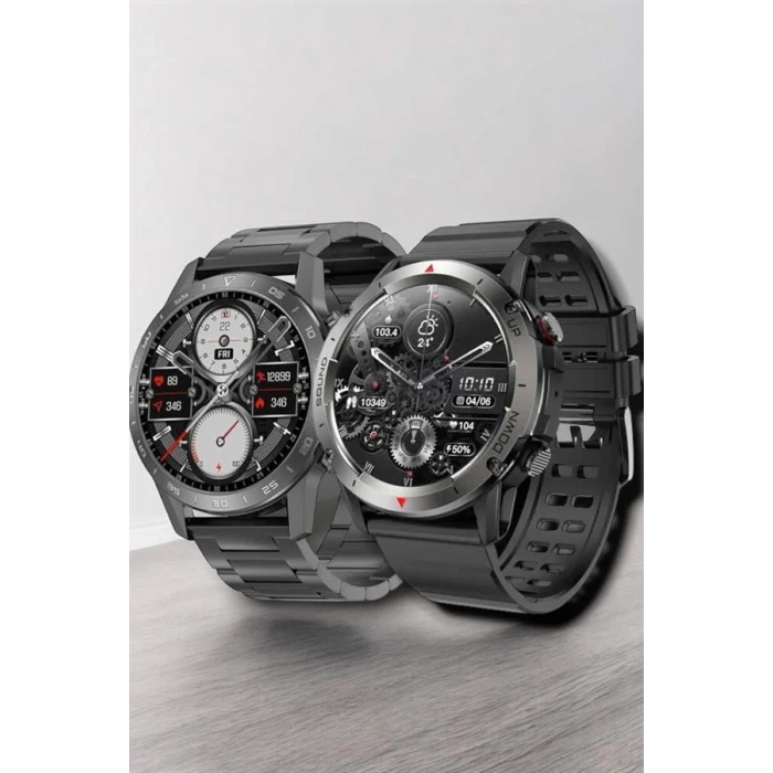 CEYLAN ADAM Çift Kordonlu Yüksek Çözünürlüklü Akıllı Saat Uyku İzleyici & Spor Modları