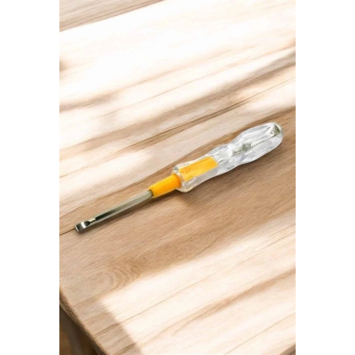 CEYLAN ADAM Çift Taraflı Elektrik Kontrol Kalemi Şeffaf Tornavida