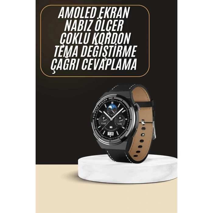 CEYLAN ADAM Çoklu Kordon Hediyeli Akıllı Saat Çağrı Cevaplama Müzik Dinleme Dokunmatik Ekran