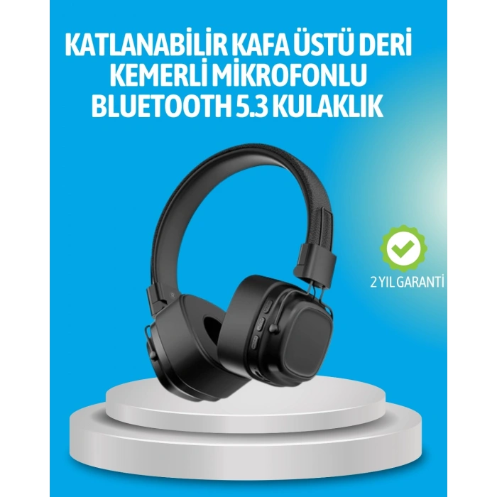 CEYLAN ADAM Deep Bass Destekli Kablosuz Katlanabilir Kulak Üstü Kulaklık