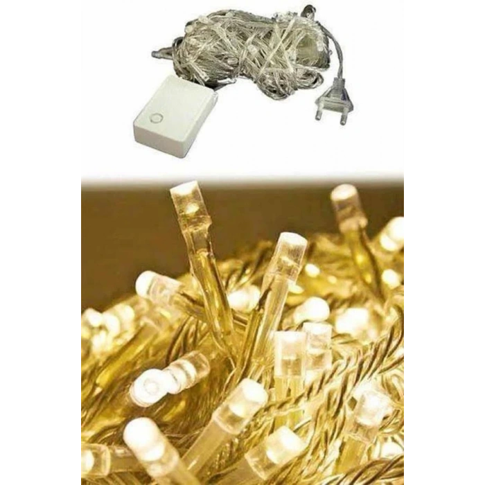 CEYLAN ADAM Dekoratif Peri Led 100 Ledli Gün Işığı Pilli 10 Metre Gün Işığı