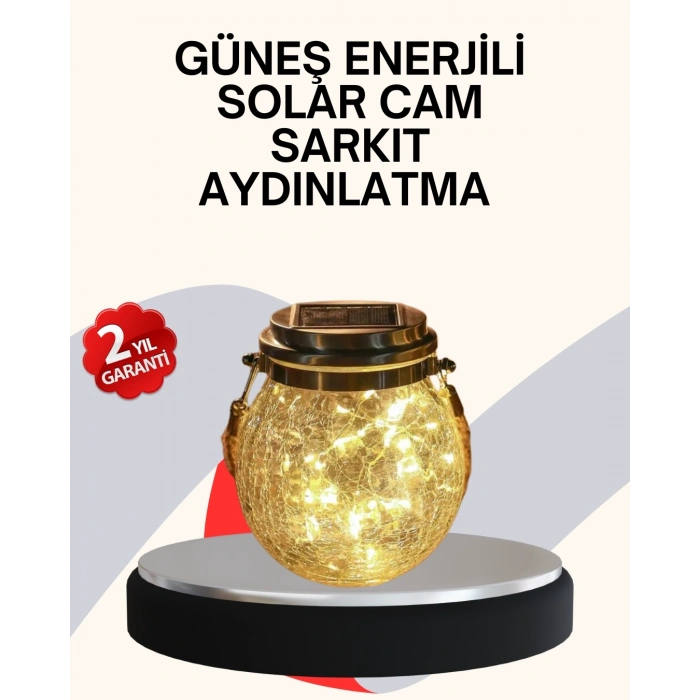 CEYLAN ADAM Dekoratif Solar Cam Şişe LED Lamba Gün Işığı Renk