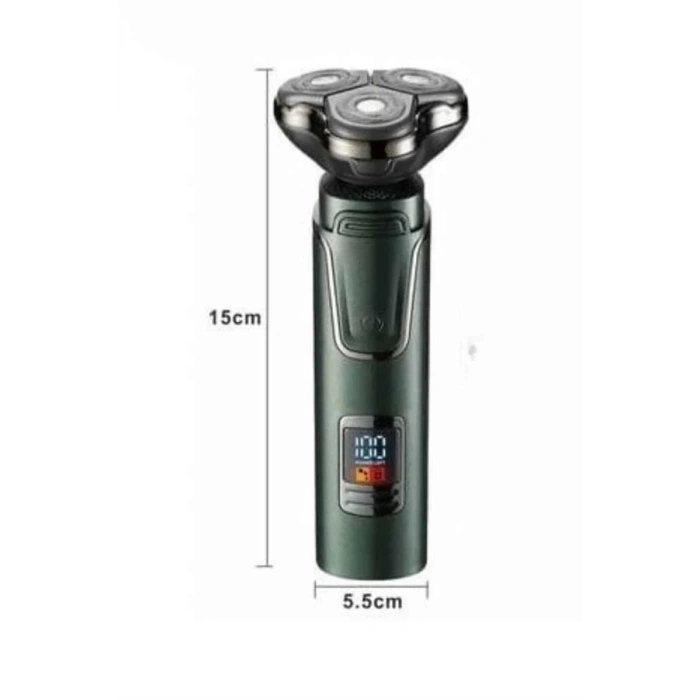 CEYLAN ADAM Dijital Göstergeli 3 Başlıklı Tıraş Makinesi Islak Kuru Lazer Öncesi Günlük