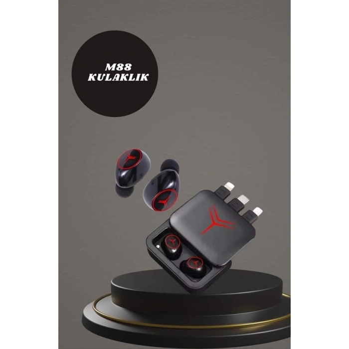 CEYLAN ADAM Dijital Göstergeli Powerbank Kablosuz Kulaklık ve 7 Kordonlu Yeni Nesil Akıllı Saat Dokunmatik Kontrol