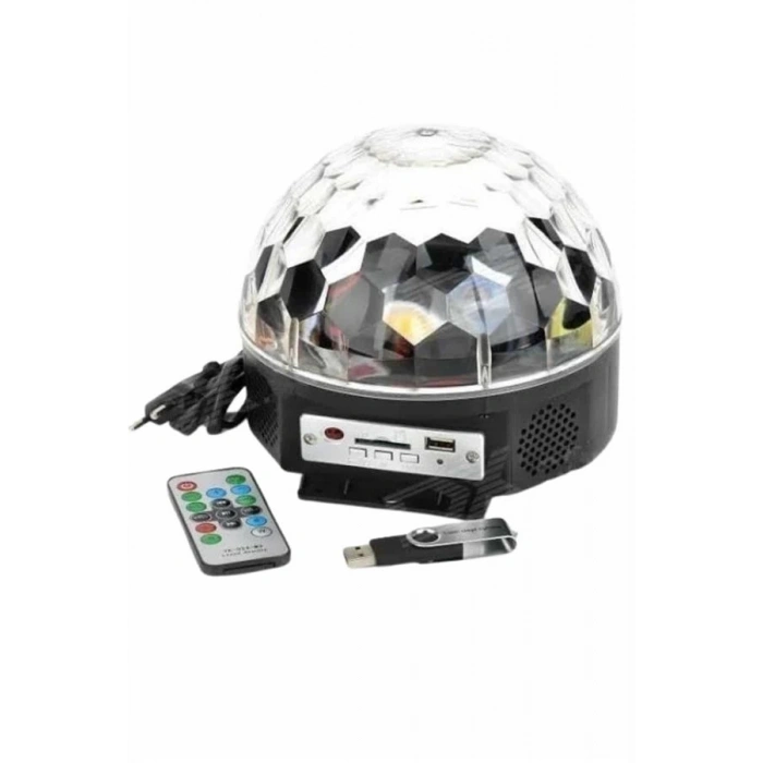 CEYLAN ADAM Disko Topu Renkli Işıklı Lazer Parti Bluetooth Bağlantılı Led Küre