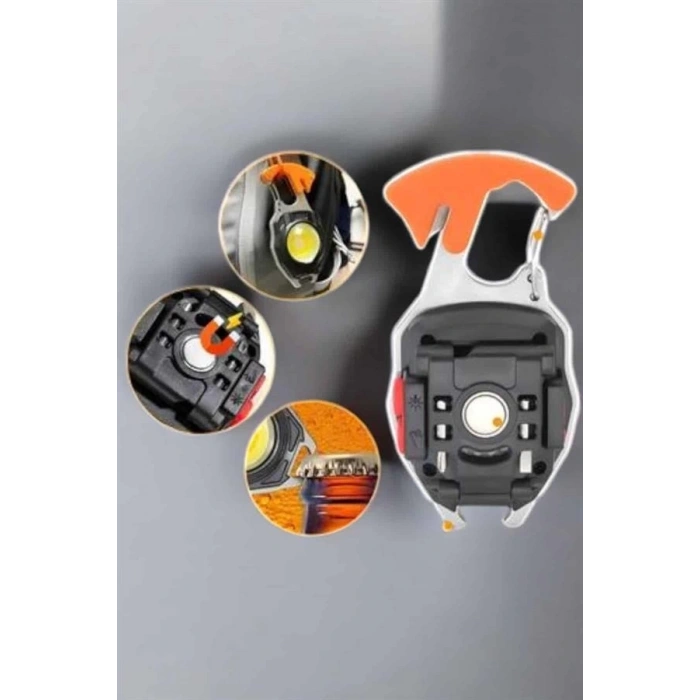 CEYLAN ADAM El Feneri Acil Işık Seti Tornavida Düdük Kapak Açma Kamp Lambası