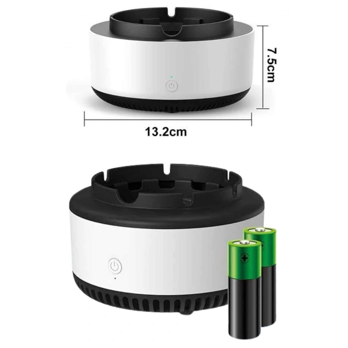 CEYLAN ADAM Elektronik Akıllı Küllük Hava Temizleyici Kokusuz Kül Tablası Anti-Duman