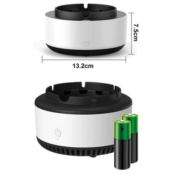 CEYLAN ADAM Elektronik Akıllı Küllük Hava Temizleyici Kokusuz Kül Tablası Anti-Duman