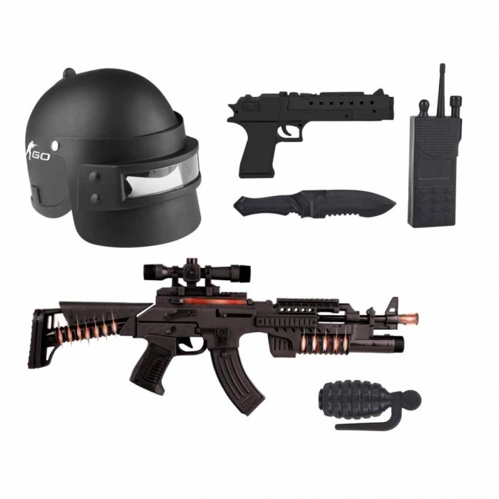 CEYLAN ADAM Erdem Sesli ve Işıklı CS GO Askeri Oyun Seti ER-120M